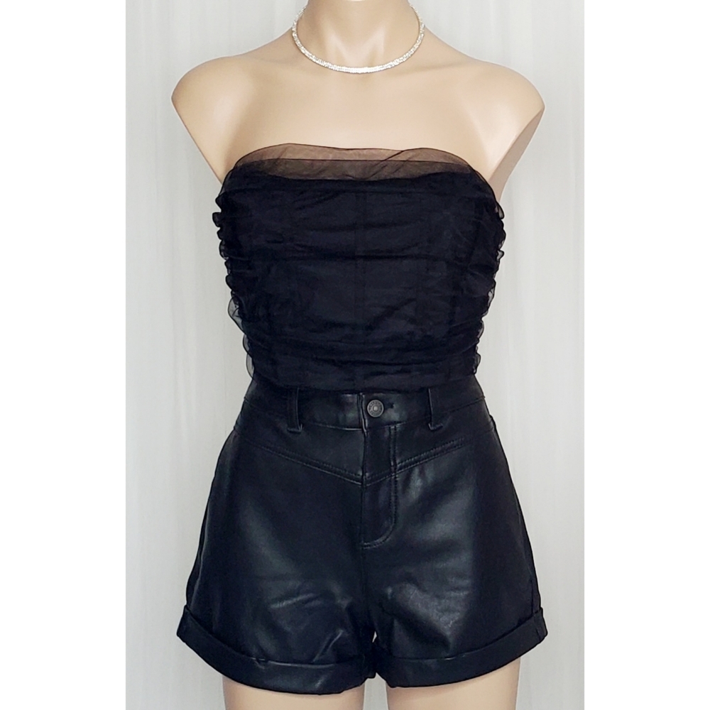 Black Mesh Tube Top